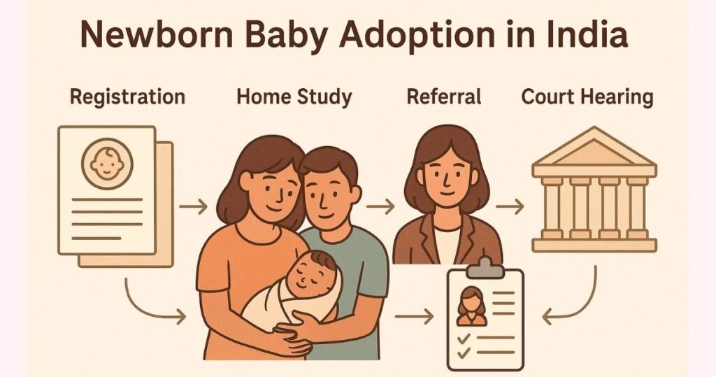 भारत में नवजात शिशु newborn baby को गोद लेने की प्रक्रिया