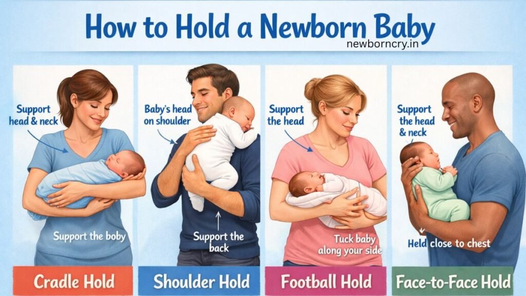 How to Hold a Newborn Baby